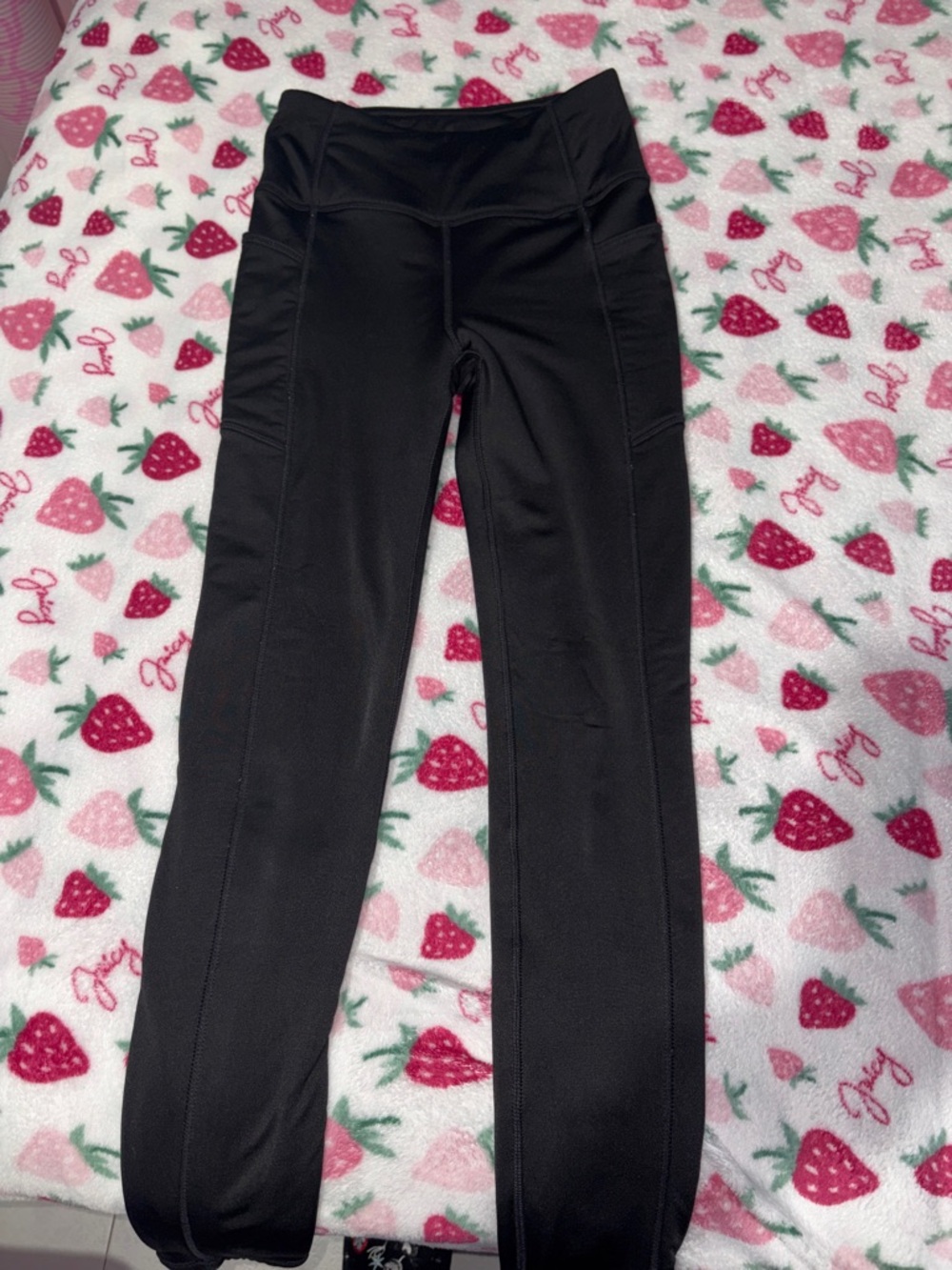 Kyodan Plush Lined Black High-Waist Active Leggings